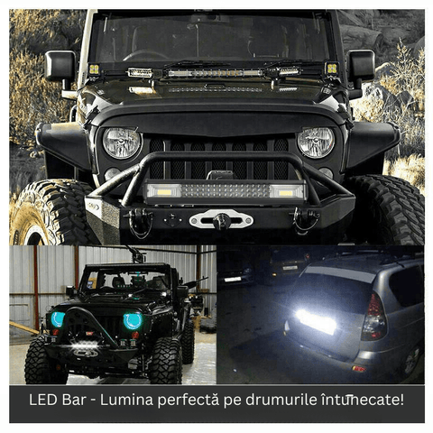 bara led auto, led bar auto combo, led bar auto 216w, ledbar 12-24v, bara led auto masini teren, bara led auto offroad, ledbar 21000lm, ledbar auto 38cm, led-box.ro