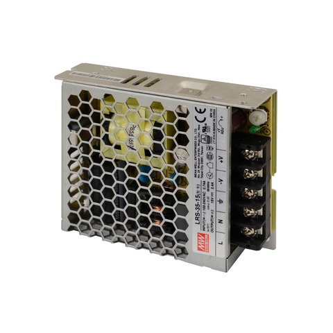 sursa alimentare mean well, Mean Well LRS-35-15, MEANWELL, sursa 15V, sursa mean well 2,3A, sursa 35W mean well, sursa incasetata, led-box.ro