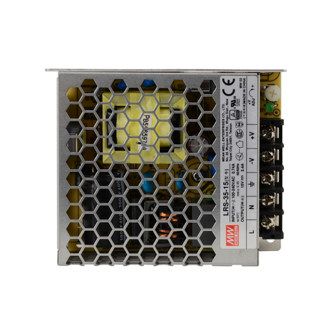sursa alimentare mean well, Mean Well LRS-35-15, MEANWELL, sursa 15V, sursa mean well 2,3A, sursa 35W mean well, sursa incasetata, led-box.ro