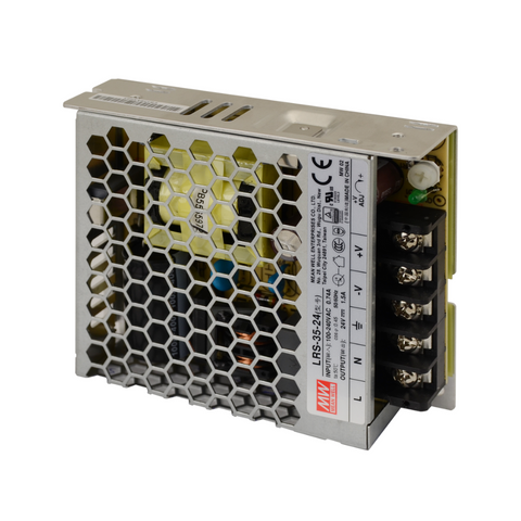 sursa meanwell, Mean Well lrs-35-24, sursa 24V 35W, sursa 1,5A mean well, surse metalice 35W, surse mean well, led-box.ro