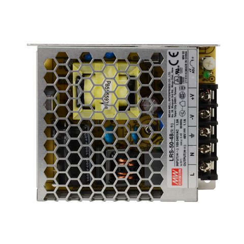 sursa de alimentare, sursa in comutatie, Mean Well, LRS-50-48, sisteme de supraveghere, iluminat LED, sursa tensiune Mean Well, sursa alimentare profesionala, sursa alimentare 50w, Sursa de alimentare 48V, led-box.ro