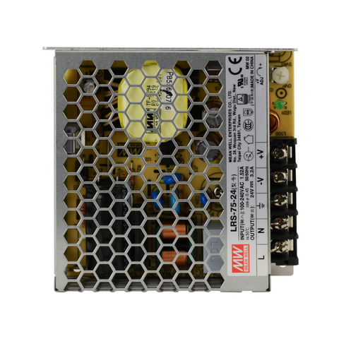 sursa de alimentare Mean Well, LRS-75-24, sisteme de supraveghere, iluminat LED, sursa tensiune Mean Well, sursa alimentare profesionala, sursa alimentare 75w, Sursa de alimentare 24V 3.2A, led-box.ro