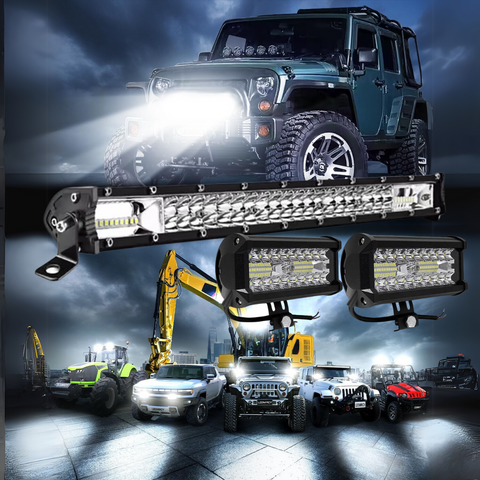 lumini off road, proiectoare auto, led bar auto, bara luminoasa auto, pachet lumini offroad, proiectoare si ledbar auto, ledbar suv, lumini auto jeep, lumini auto offroad-led-box.ro