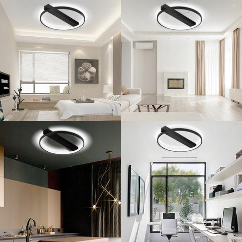 Lustra LED dimabila cu telecomanda Galaxis Taurus, 33W, 40x6 cm - led-box.ro