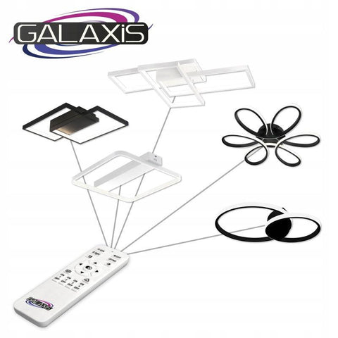 Lustra LED dimabila cu telecomanda Galaxis Taurus, 33W, 40x6 cm - led-box.ro