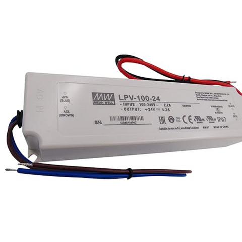 sursa de alimentare, Mean Well, LPV-100-24, sisteme de supraveghere, iluminat LED, sursa tensiune Mean Well, sursa alimentare profesionala, sursa alimentare 100w, Sursa de alimentare 24V/4.2A, sursa alimentare ip67, sursa led profesionala, led-box.ro