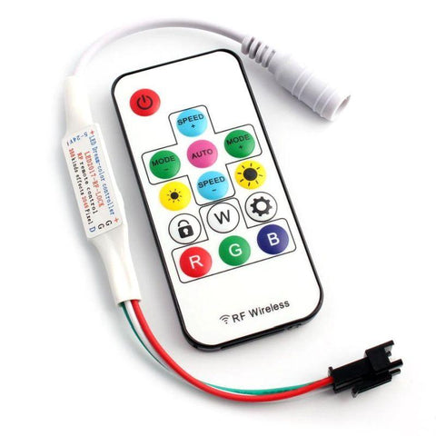 controler cu telecomanda banda digitala, controler banda led WS2811, controler banda WS2812, controler banda digitala WS2812B, controler banda led magic, controler SP103E, controler led rgb - led-box.ro