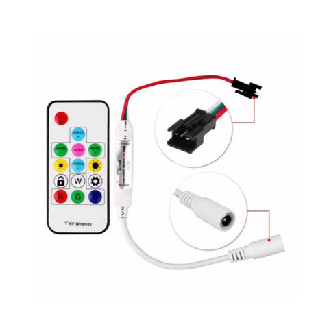 controler cu telecomanda banda digitala, controler banda led WS2811, controler banda WS2812, controler banda digitala WS2812B, controler banda led magic, controler SP103E, controler led rgb - led-box.ro