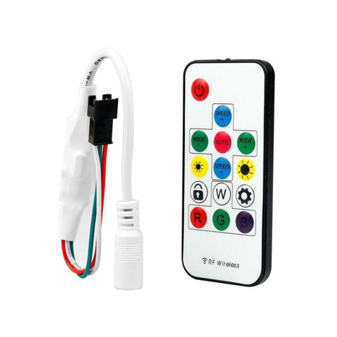 controler cu telecomanda banda digitala, controler banda led  WS2811, controler banda WS2812, controler banda digitala  WS2812B, controler banda led magic, controler SP103E, controler led rgb - led-box.ro