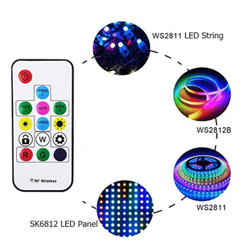 controler cu telecomanda banda digitala, controler banda led WS2811, controler banda WS2812, controler banda digitala WS2812B, controler banda led magic, controler SP103E, controler led rgb - led-box.ro