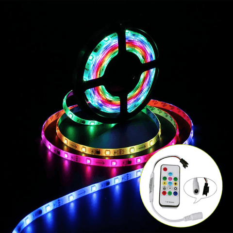 controler cu telecomanda banda digitala, controler banda led WS2811, controler banda WS2812, controler banda digitala WS2812B, controler banda led magic, controler SP103E, controler led rgb - led-box.ro