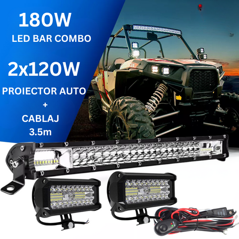 lumini off road, proiectoare auto, led bar auto, bara luminoasa auto, pachet lumini offroad, proiectoare si ledbar auto, ledbar suv, lumini auto jeep, lumini auto offroad-led-box.ro
