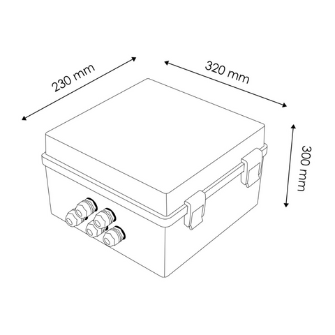 Tablou electric exterior cu protecție IK5 pentru instalații de piscină