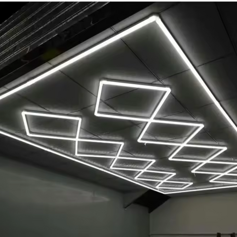 Tavan decorativ iluminat cu panou LED 510 W alb rece