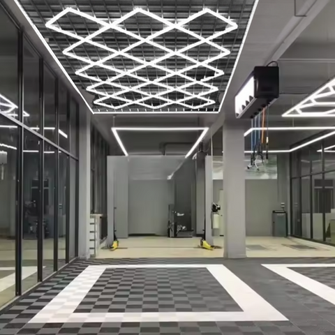 panou LED hexagonal HoneyComb cu cadru din aluminiu și policarbonat