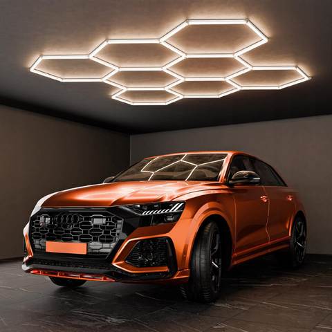 Corp de iluminat LED honeycomb, 8 module hexagonale, lumina neutra la cel mai bun pret pe led-box.ro