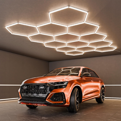 Panou LED industrial HoneyComb cu design hexagonal modern