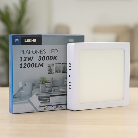 Panou LED Slim pătrat 12W pentru interior