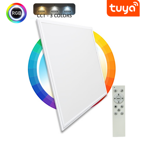 panou led rgb+cct, panou led tuya, panou led patrat 40w, panou led cu telecomanda, panouri led tuya, panouri led rgbcct, panou led smart, panouri led cu telecomanda, led-box.ro