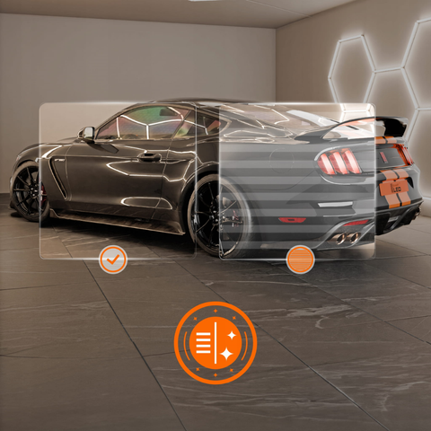 Lumină naturală profesională pentru detailing auto
