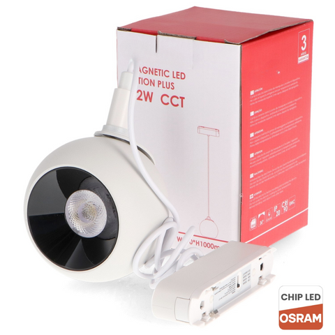 pendul LED magnetic 12w, pendul sina magnetica, pendul led pe sina magnetica, iluminat sina magnetica, sina spoturi magnetice, corpuri iluminat sina magnetica, spoturi negre magnetice, sina magnetica led tavan, iluminat pe sina magnetica, led-box.ro