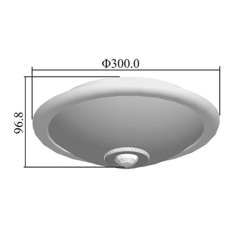 plafoniera smart home pir cu abajur pc 2xe27