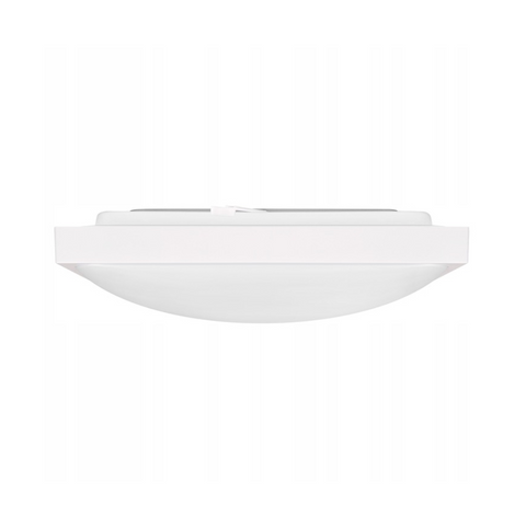 plafoniera decorativa alba patrata 2xe27 cu senzor miscare