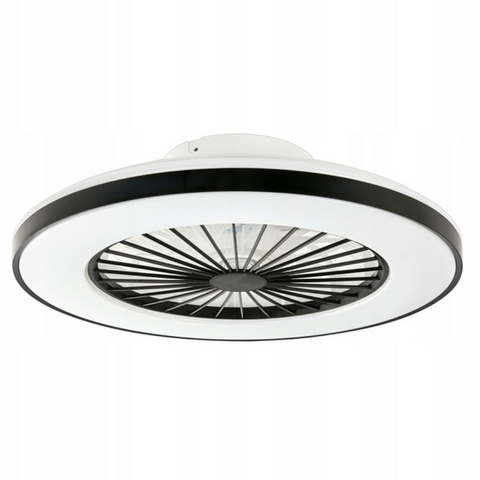 Plafoniera LED neagră KLEO 36W+15W pentru terase acoperite