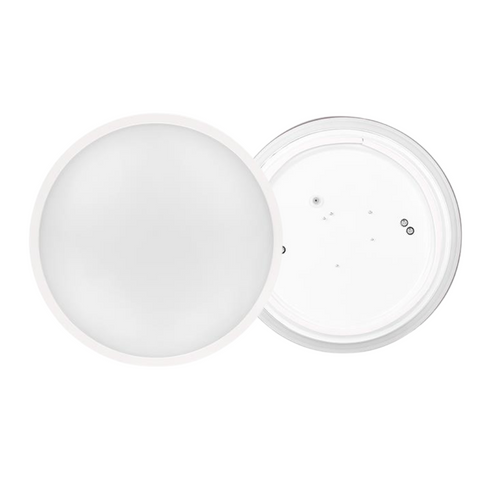 plafoniera economica alba 24w luvo cu senzor miscare ip44