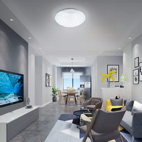Plafonieră LED 4500K lumină neutră pentru living