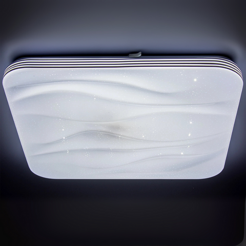 Plafonieră LED pătrată 430x430 mm cu design minimalist pentru dormitor