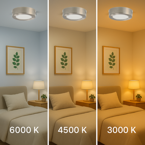Corp iluminat LED argintiu pentru baie