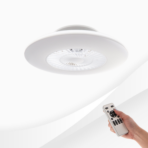 ventilator tavan, ventilator cu plafoniera CCT, plafoniera cu ventilator si telecomanda, corp iluminat cu ventilator, plafoniera led cu ventilator si telecomanda, ventilator tavan cu lumina, plafoniera cu ventilator terasa, led-box.ro