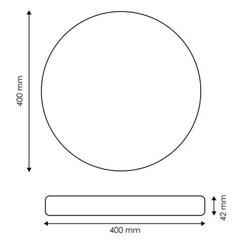 Plafonieră LED NEOX 36W finisaj negru mat