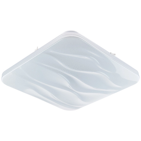 Detaliu lateral plafonieră LED cu corp din oțel și protecție IP20
