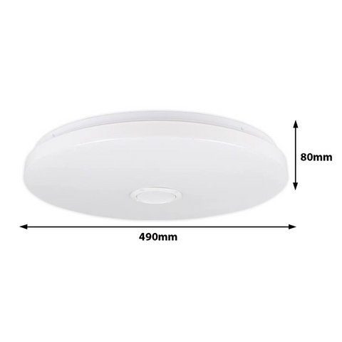 Plafonieră LED rotundă RGBW pentru living și dormitor modern