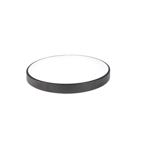 plafoniera rotunda led, control prin tuya, carcasa neagra