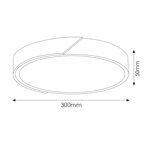 Corp LED rotund Wood 24W cu lumină reglabilă 3CCT