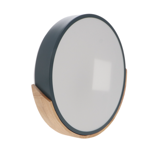 Plafonieră LED 24W Wood gri montată pe tavan