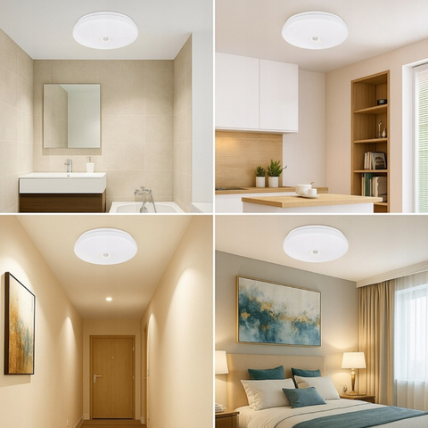 plafoniera living/garaj mevo cu senzor pir ip44