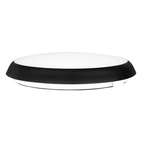 plafoniera neagra moderna 18w cu senzor de miscare