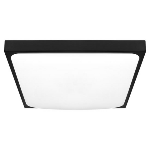 plafoniera decorativa neagra slim 2xe27 cu senzor automat