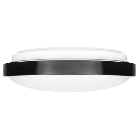 plafoniera tehnica neagra Ø305mm 2xe27 cu senzor microvaluri