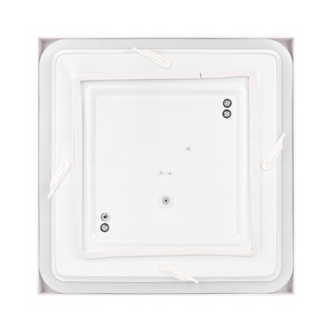 plafoniera clasica alba 2xe27 patrata pentru baie