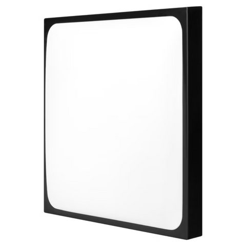 plafoniera rezistenta ip44 neagra 2xe27 cu senzor reglabil