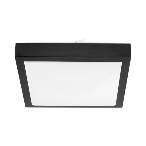 plafoniera slim patrata cu senzor reglabil lux si timp 2xe27