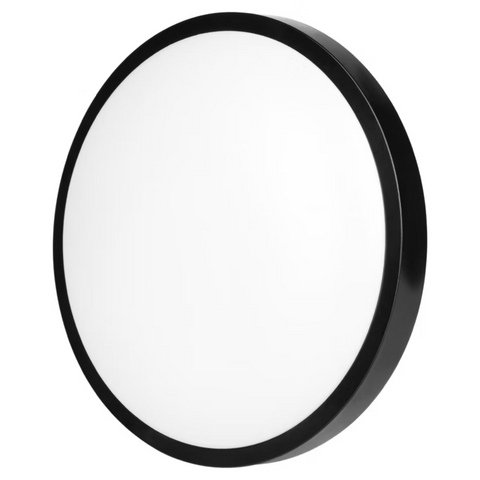 plafoniera rezistenta ip44 rotunda neagra 2xe27