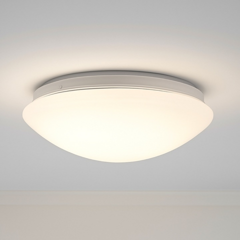 Plafonieră rotundă albă Ø290mm cu difuzor din plastic