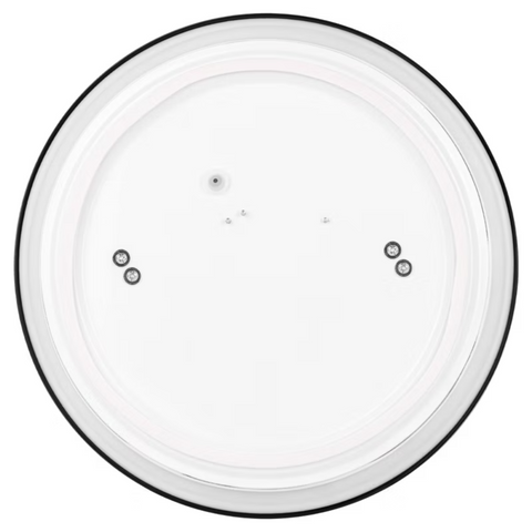 plafoniera tavan neagra moderna luvo 2xe27 Ø305mm