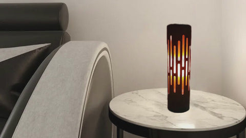 lampa led, lampa decorativa, lampa efect flacara, lampa lumina ambientala, lampa led dormitor, lampi led decorative, lampi de masa, lampi lumina calda, lampi lumina imitatie flacara, led-box.ro